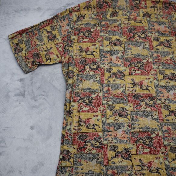 Tori Richard Shirt Mens XL Multicolor Hawaiian Button Down Short Sleeve Collar - Picture 16 of 16